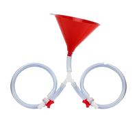 Entonnoir À Bière Avec Valve Étanche - Récipient Réutilisable Tuyau Anti-fuite Pp, Compact Accessoires De Jeux Soirées | Double Canule Distributeur Boissons Plastique Pour Fêtes