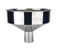 Entonnoir à bouche, entonnoir en acier inoxydable de 8 pouces de large pour une utilisation en cuisine, conception sans couture pour les liquides et les produits secs...