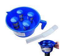 Entonnoir à carburant pour automobile, séparateur d'eau d'huile portable avec 4 filtres, entonnoir de filtration polyvalent, accessoires de raccord filtre pour carburant et liquides propres