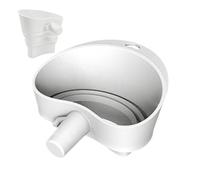 Entonnoir À Farine - 11,4 Cm, Entonnoir Pour Mélanger La Farine Et L'eau | Aide Au Versement Des Ingrédients En Silicone - Batteurs Sur Socle | Outil De Remplissage D'huile De Sucre Liquide D'oeuf