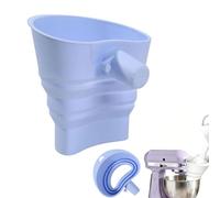 Entonnoir à farine Kitchen Cook Aid, accessoires pliables pour batteur sur socle, entonnoirs de cuisine en silicone, accessoire anti-éclaboussures pour batteur sur socle (Bleu)