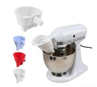 Entonnoir à farine pour batteurs sur socle KSM150 en silicone résistant à la chaleur avec profil pliable et design réduisant les déversements (bleu)