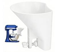 Entonnoir à farine pour blender - Accessoires pour robot de cuisine avec bec large - Bec verseur pour blender - Entonnoir à farine avec clip pour la cuisson du verre, de la céramique, du bol mélangeur