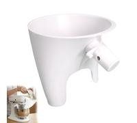 Entonnoir à Farine pour Kitchen Aid Artisan KSM150 4.8L, Accessoire pour Mélangeur sur Pied Kitchenaid Mixer TILT-HEAD, Praktischer Anti-éclaboussures Entonnoir pour Kitchen Aid 4.8l (Blanc)