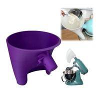 Entonnoir à farine pour mélangeur KitchenAid - Guide de versement de farine réutilisable pour KitchenAid et modèles compatibles, empêche le désordre, améliore l'efficacité du mélange - Convient aux