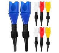 Entonnoir à Huile Flexible 8 Pièces Plastique | Tuyau Rétractable, Remplissage Mains, Embout à Clip, Accès aux Orifices Étroits