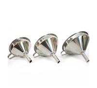 Entonnoir à large bouche en acier inoxydable de qualité alimentaire, filtre détachable for outils de mise en conserve de liquide d'huile de cuisine(15,13cm)