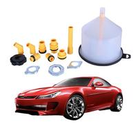 Entonnoir à Liquide de Refroidissement pour Voiture | Antifuite Kit de Purge et Vidange pour Radiateur 15 Pièces | Fournitures pour Système de Refroidissement pour VR, Liquide de Frein de Voyage, Moto