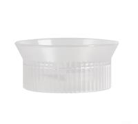 Entonnoir à marc de café avec porte-filtre à double valve, outil de dosage pour panier simple et double, guide de tamper portable en plastique ABS pour une infusion propre (transparent, 150 ml)