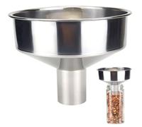 Entonnoir à pétrole, entonnoir de cuisine, acier inoxydable de 6 pouces pour remplir les bouteilles, transférer du liquide, l'huile, du jus, lait, métal