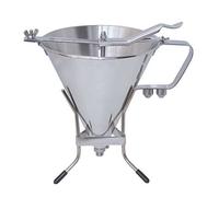DE BUYER -3354.02 -entonnoir a piston 1.9 l +pied fil inox, Argenté