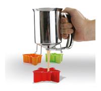 Entonnoir à piston 10 x 15 cm acier inoxydable - Baumalu