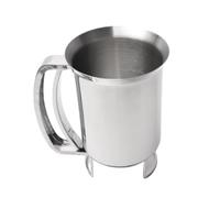 entonnoir à piston mini distributeur d'entonnoir de cuisson en acier inoxydable de pâte à gâteaux pour sauces tartelette quiches lorraine du fond d'entonnoir