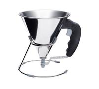 De Buyer Entonnoir à piston KWIK avec pied en inox 0,8 L Noir