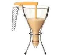 Entonnoir automatique professionnel 0.75 L. Livré avec une douille Ø 4 mm et son support fil chromé.