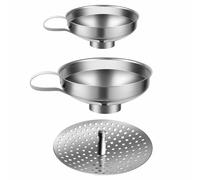 Entonnoir avec filtre pour bocaux Mason larges et réguliers, entonnoirs à large ouverture pour la cuisine, entonnoir en métal à large ouverture pour bocal Mason
