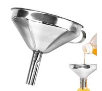 Entonnoir avec grille - Ustensile de cuisine de 15 x 15 x 6 cm, entonnoir filtre en acier inoxydable, passoire en fine avec grille amovible | Séparateur durable pour pots de jus, récipient