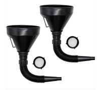 Entonnoir Carburant,2 PCS Entonnoir Huile Moteur Entonnoir Essence Moto Extensible Entonnoir de Filtre à Essence de Voiture pour Eau Gaz Naturel Pétrole