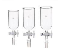 Entonnoir cylindrique en verre avec piston en PTFE et joint standard(100ml/24)