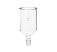 Entonnoir d'alimentation cylindrique en verre transparent avec ouverture rodée standard for une utilisation en laboratoire(500mm joint No.24)