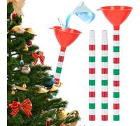 Entonnoir d'arrosage de sapin de Noël de 114,3 cm avec tubes en fer, système d'arrosage réglable pour sapin de Noël véritable