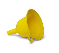 Entonnoir de bouteille Ø 160 mm Entonnoir à huile en plastique pour la maison, la cuisine et l'atelier, couleur jaune