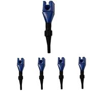 Entonnoir de carburant 5pcs Flexible Auto Fondeuse Fondeuse Fonction Auto Scap Plastique Bouche large pour l'essence, le diesel, le lavage d'écran, ECT (bleu)