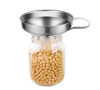 Entonnoir de confiture 5, 8x2.4 pouce de large bouche épaisse en acier inoxydable en conserve avec poignée portable à l'alcool rouille pour la cuisine poudre d'huile liquide