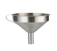 Entonnoir de cuisine en acier inoxydable, 1 pièce, for huile liquide, métal, avec filtre amovible, large ouverture for outils mise conserve(Large Dia 15cm)