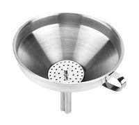 Entonnoir De Cuisine En Acier Inoxydable Avec Filtre Tamis | Ensemble D'entonnoirs Avec Poignée Et Brosse De Nettoyage | Entonnoir À Confiture Inoxydable Pour Le De Liquides, Huiles, Jus, Po