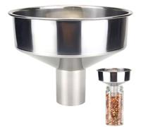 Entonnoir de cuisine, entonnoir en acier inoxydable de 6 pouces pour remplir les bouteilles, transfert liquide, huile, jus, lait
