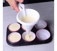 Entonnoir de cuisson à main réglable, outils de cuisson, pâte à crème, distributeur de chocolat liquide, moule à pâtisserie, biscuit Chi, gâteau, crêpes white