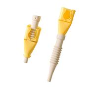 Entonnoir de de cuisine à col extensible en silicone PP, aide conviviale pour le remplissage de bouteilles, acheminement de liquide, portions sèches, bec verseur pliable, remplissage de pot,