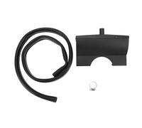 Entonnoir de Dégraisse magnétique Porte de graisse intégré Piège à graisse intégré Grande capacité réutilisable pour Grille-17 22 28 36in Griddle Acier au carbone enduit noir 16x12cm 6.3x4.7in