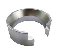 Entonnoir de dosage de café en aluminium de 58 mm, entonnoir de dosage de poudre de café, accessoires de rechange pour cafetière faite à la main (argenté)