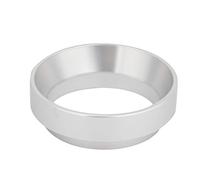 Entonnoir de dosage universel en aluminium 58mm pour machine à café - compatible avec toutes les machines à expresso, outil essentiel pour une préparation manuelle précise du café à la maison (argent)