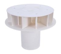 Entonnoir de Drainage Siphon PVC Blanc pour Toits, Ø110 MM | Contrôle du Débit, des Éclaboussures Bruit, Sortie de Canalisation pour Citernes D'eau Pluviale