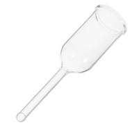 Entonnoir de Filtration Scientifique en Verre, Cylindrique à Fond Rond | Étudiants en Chimie et Techniciens, Transfert Précis des Liquides, Surface Claire, Réutilisable