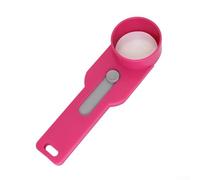 Entonnoir de mesure fabriqué à partir de plastique ABS robuste avec forme réductrice de déversement, outil parfait pour une manipulation précise des ingrédients dans la cuisine et la pâtisserie (rose)