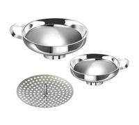Entonnoir de mise en conserve,Accessoire de mise en conserve en | 2 entonnoirs de cuisine avec passoire | pour Confiture, Huile, Sauce, Farine, Grains, Jus, Sucre, Poudre, Cuisson