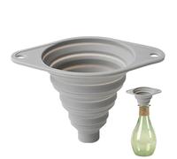 Entonnoir De Mise En Conserve | Silicone - Outil De Cuisine Pliable Gadget Ménager Flexible À Large Bouche | D'huile De Poudre Liquide - Remplissage De Bouteilles De Pots Résistants À La Cha
