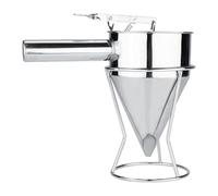 Entonnoir de Pâtisserie en Acier Inoxydable avec Support, Entonnoir à Ressort pour Pâte et Desserts