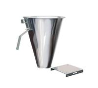 Entonnoir de purge de volaille en fer pour la transformation des dindes, oiseaux, taille S