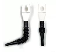 Entonnoir de ravitaillement de forme carrée pour un transfert fluide et précis de liquide, petite taille pour un rangement et une manipulation pratiques (blanc)