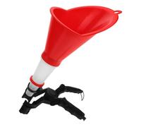 Entonnoir de Remplissage D'huile Automobile Réglable en Plastique Rouge | Embout Ajustable, pour Vidange Moteur et Motos, Facile à Verser, à Nettoyer, à Stocker