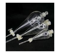 Entonnoir de séparation en verre borosilicaté en forme de poire avec robinet en verre, 60/125/250/500 ml(125ml)