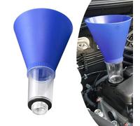 Entonnoir d'huile moteur fileté sans déversement avec joint d'étanchéité en caoutchouc, conçu pour les remplisseurs d'huile automobile, maintient l'entonnoir stable pour un versement d'huile sûr et