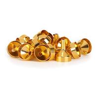 Entonnoir diffuseur de parfum en métal, outil de distribution de liquide Portable élégant en or pour recharge cosmétique, matériau sûr et Durable, paquet de 20