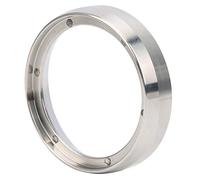 Entonnoir dosage pour expresso de 53 mm, anneau poudre café en acier inoxydable, dispositif dosage magnétique précis pour café commercial à domicile avec sans fond de 54 mm