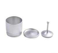 Entonnoir doseur 58 mm pour comptoir de cuisine propre (argent) | Alliage léger, résistant à la rouille, utilisation durable, options noir et gris argenté, essentiel pour l'équipement de